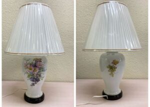 花と果実柄ランプ