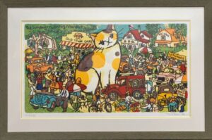 マイケル・ルーのサンディ・モーニング・マーケット（シルクスクリーン）の作品写真