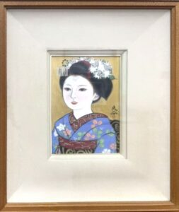 三輪良平の舞妓（日本画）の作品写真