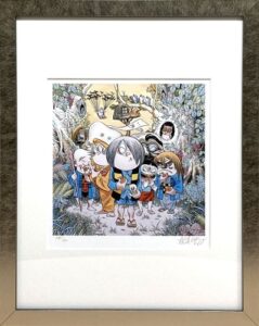水木しげるのゲゲゲの森の仲間たち（リトグラフ）の作品写真