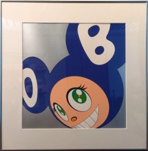 村上隆のAND THEN Blue（シルクスクリーン）の作品写真