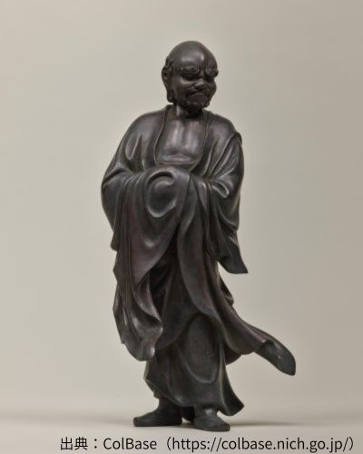村田整珉の達磨立像の作品写真　出典：ColBase（https://colbase.nich.go.jp/）