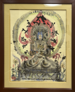 長渕剛の虚空蔵菩薩像（詩画）の作品写真