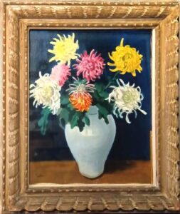 中村琢二の菊（油彩）の作品写真