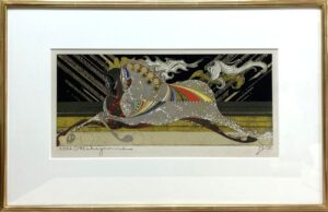 中山正の走る馬の画像写真