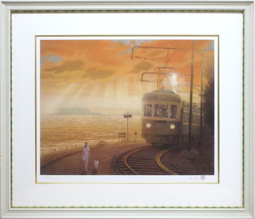西田俊英　ノスタルジー七里ヶ浜　版画　5,000円　20240617
