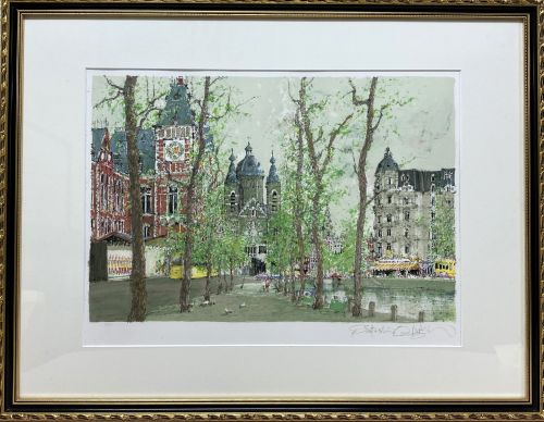 小田切訓-運河沿いの並木