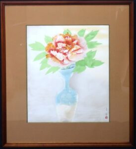 奥村土牛の遼壷（木版画）の作品写真