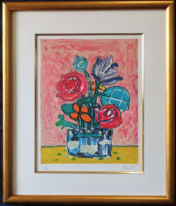 二つの赤いバラ