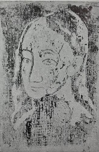 若い女性の胸像