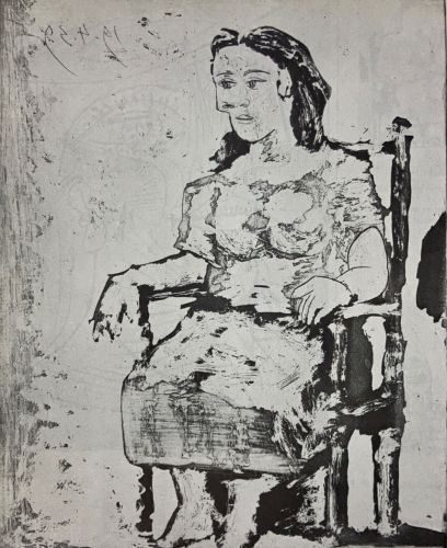 肘掛椅子の女性Ⅱ