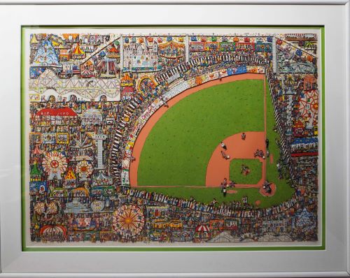 リジィのTAKE ME OUT TO THE BALLGAME（3D版画）の作品写真　