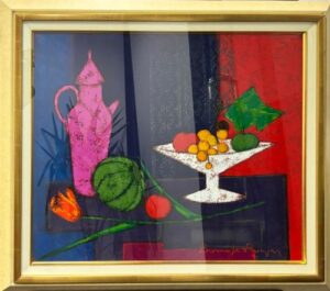 ロジェ・ボナフェの果物のある静物（油彩）の作品写真