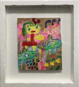 ロッカクアヤコの女の子（アクリル絵画）の作品写真