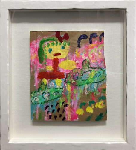 ロッカクアヤコの女の子（アクリル絵画）の作品写真