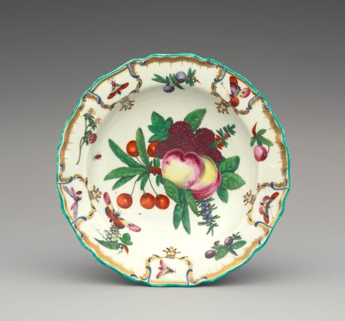 ロイヤルウースターのプレートの作品写真　メトロポリタン美術館所蔵