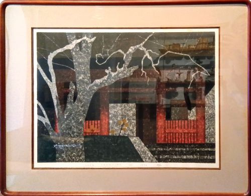 斎藤清のGATEKAMAKURA(B)（木版画）の作品写真