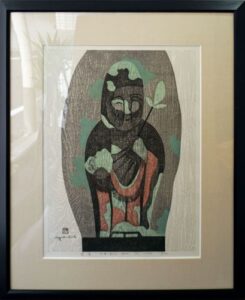 斎藤清の慈愛・会津の野仏・田代（2）（木版画）の作品写真