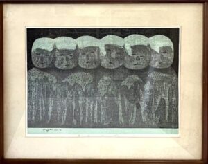 斎藤清の慈愛（G）（木版画）の作品写真