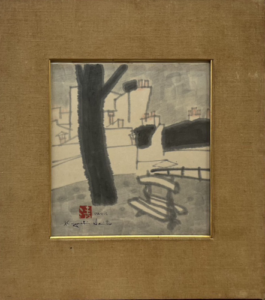 斎藤清の風景（水彩・色紙）の作品写真