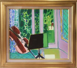 チェロのある音楽の部屋