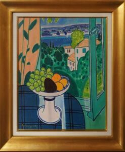 坂口紀良、「窓辺の読書」、希少画集の額装画、人気作品 坂口紀良 油絵 の買取・査定相場と最新の買取価格を公開