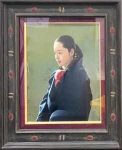 清水悦男、【孤高】、希少な大判額装用画集より、美品、日本人画家 清水悦男、【孤高】、希少な大判額装用画集より、美品、日本人画家