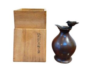 斑朱銅水差形小壺