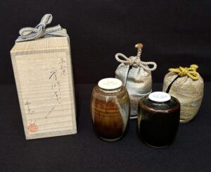 高取喜恵の高取焼肩衝茶入の作品写真