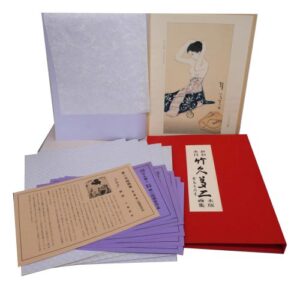 竹久夢二-新刻未刊 木版画集6枚セット