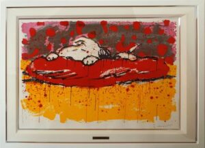 トム・エバハートのPIG OUT（ミックスドメディア版画）の作品写真