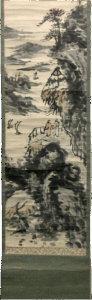 富岡鉄斎の江山訪友図（掛軸）の作品写真