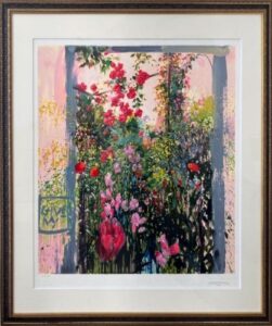 トレンツ・リャドの花畑（シルクスクリーン）の作品写真