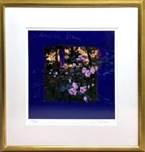 トレンツ・リャドの白薔薇（シルクスクリーン）の作品写真
