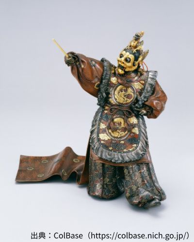 海野勝珉の蘭陵王置物の作品写真　出典：ColBase（https://colbase.nich.go.jp/）