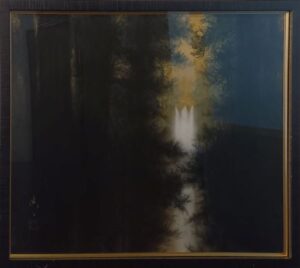 若佐慎一の那智瀧図（日本画）の作品写真