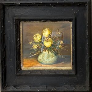 鷲森秀樹の白薔薇（油彩）の作品写真