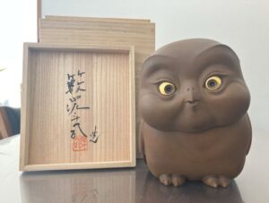 籔内佐斗司の福美（ブロンズ）の作品写真