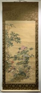 山本梅逸の花鳥図（掛軸）の作品写真
