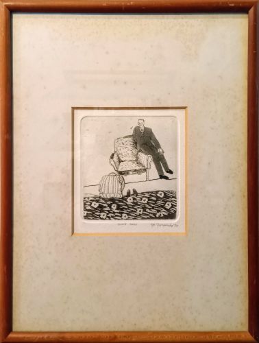 山本容子のmurmur（銅版画）の作品写真