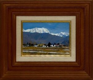 山下大五郎の安曇野快晴（油彩）の作品写真