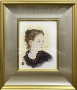 山下保子の少女（水彩）の作品写真