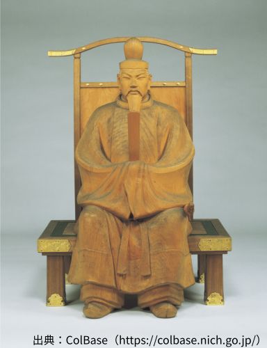 山崎朝雲の菅公像（木彫り）の作品写真　出典：ColBase（https://colbase.nich.go.jp/）