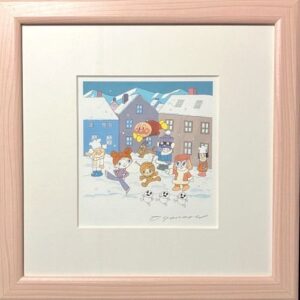 やなせたかしの雪降る広場で遊ぼうよ（版画）の作品写真