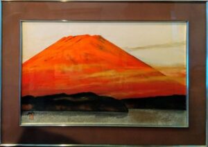 横山操の湖上富士（日本画）の作品写真
