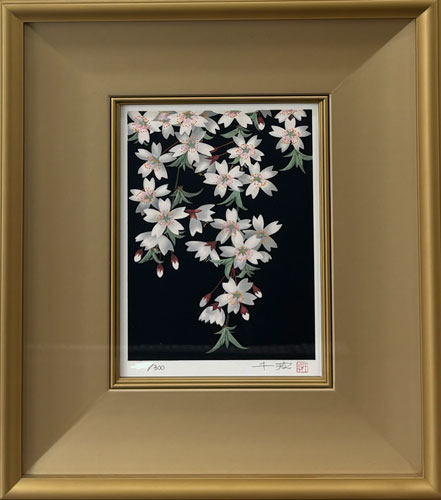 枝垂れ夜桜