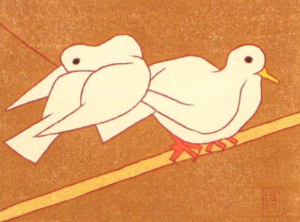 鳩木版画